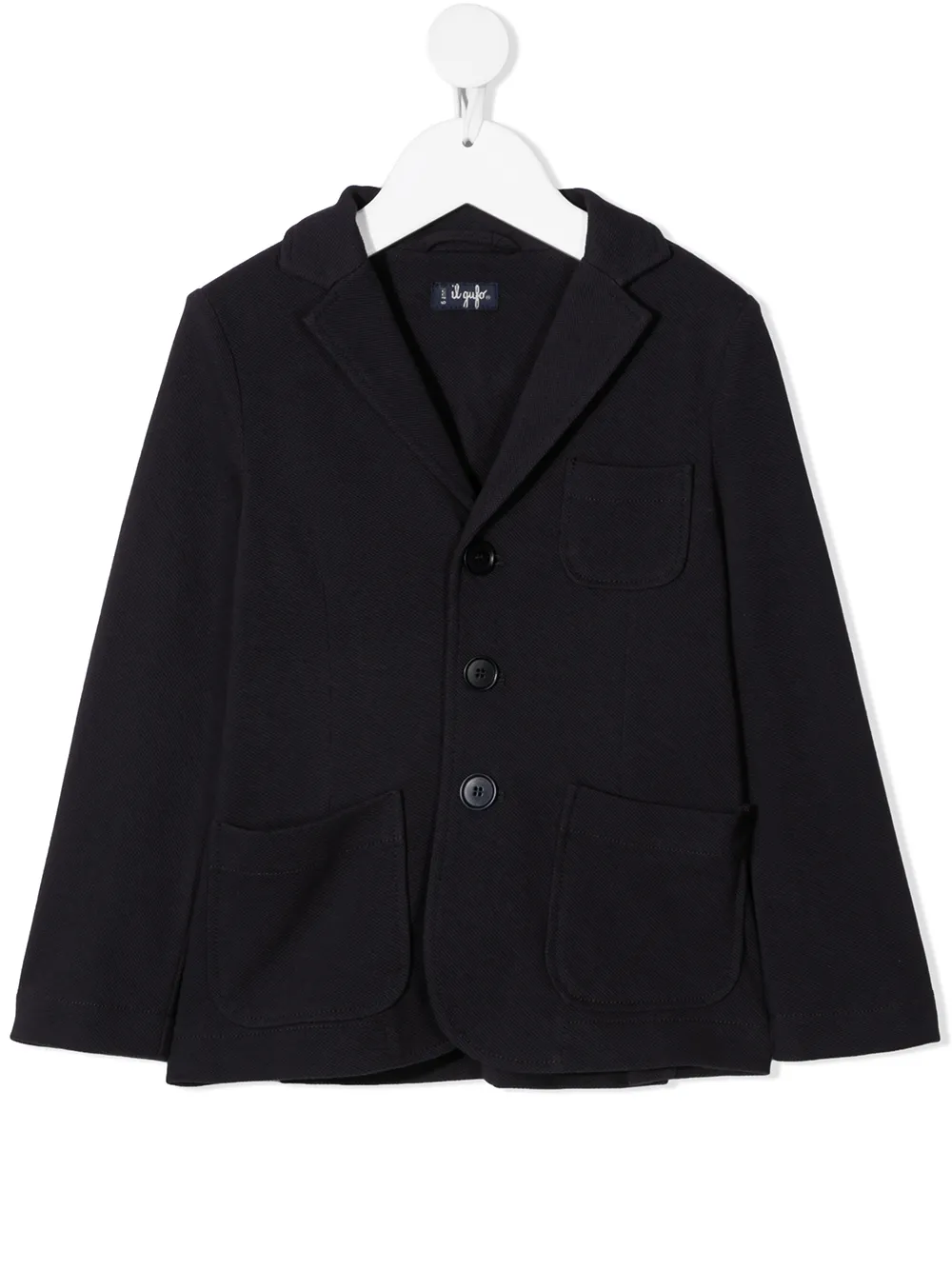 

Il Gufo single-breasted cotton blazer - Blue