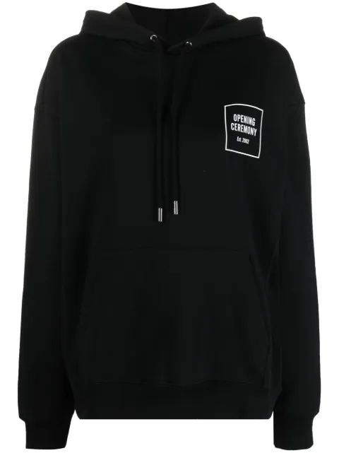 Opening Ceremony logo-print cotton hoodie