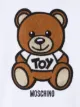 Moschino Kids bear logo patch round neck T-shirt