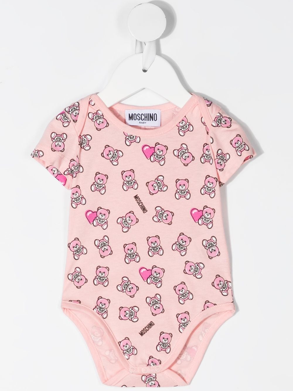 Shop Moschino Toy Set-of-two Babygrow Set In Pink