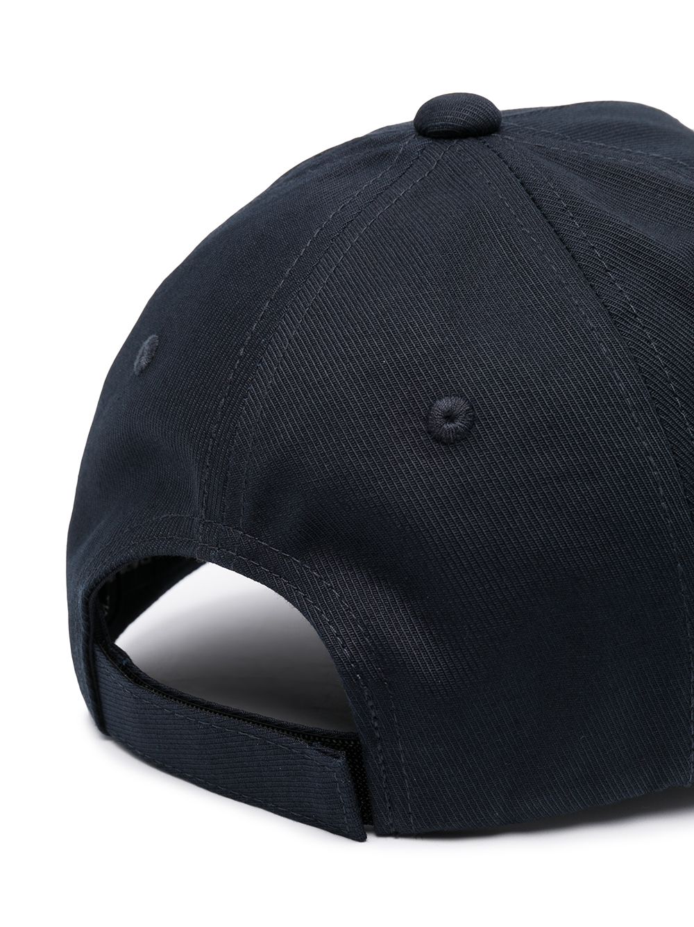 Shop Emporio Armani Logo Embroidered Baseball Cap In Blue