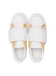 Versace Kids Barocco-print touch strap sneakers