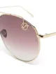 Linda Farrow Joni aviator-frame metal sunglasses