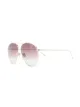Image 2 of Linda Farrow Joni aviator-frame metal sunglasses
