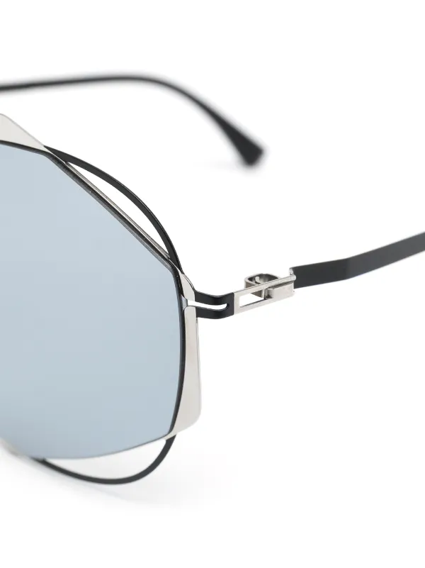 Mykita geometric-frame Sunglasses - Black