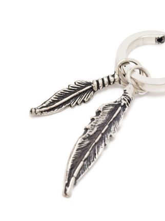 FEATHERS PENDANT EARRINGS SILVER GOLD展示图