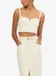 Nicholas Ana cropped twill bustier