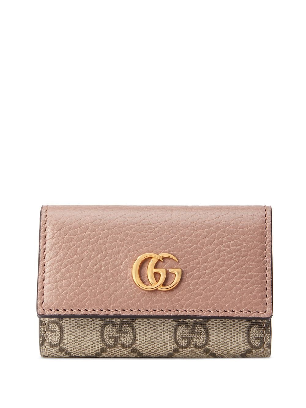 Gucci Signature Leather Key Case in Red