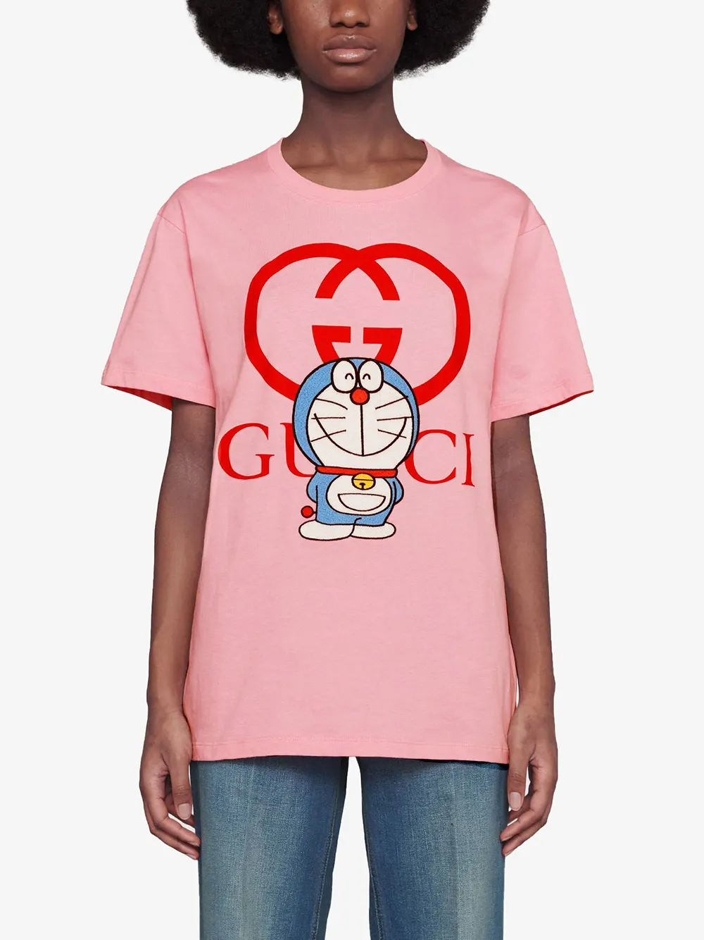 gucci doraemon t shirt black
