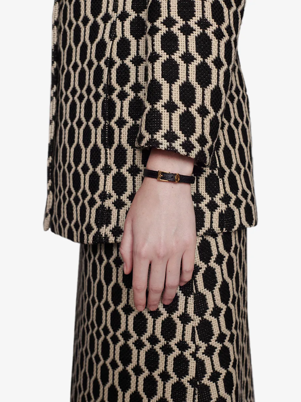 Gucci Armband met GG-logo - Zwart