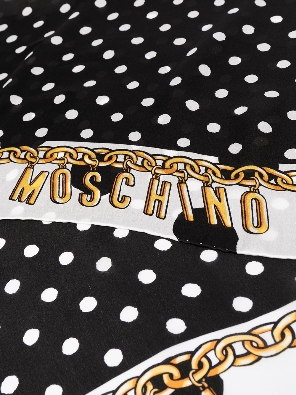 фото Moschino платок с принтом в горох