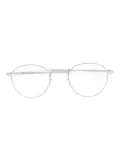 Mykita matte-effect round-frame glasses - Silver