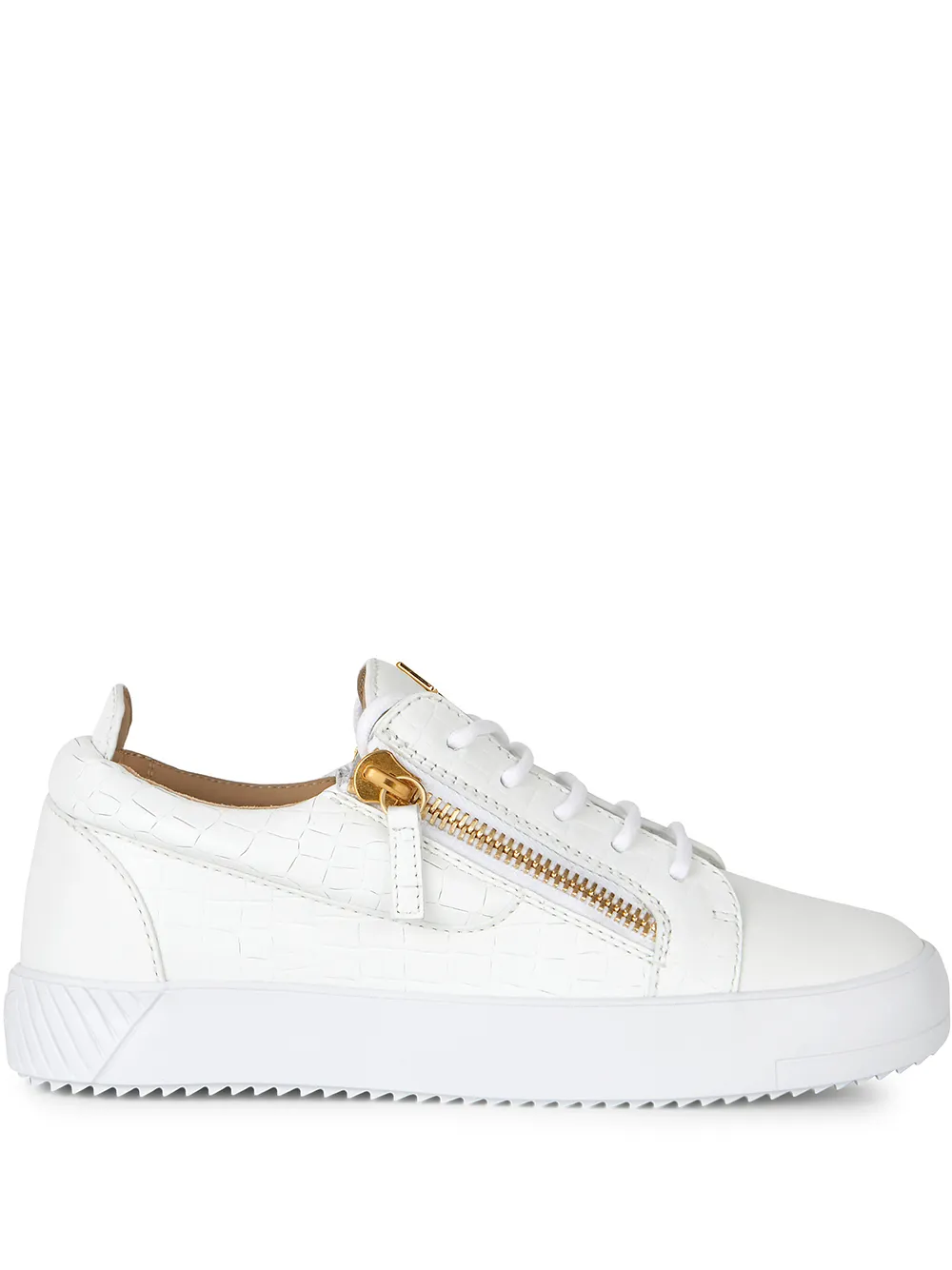 

Giuseppe Zanotti Nicki crocodile-embossed sneakers - White