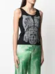 Opening Ceremony muscle-print sleeveless top
