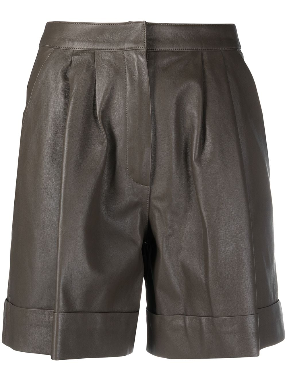 Desa 1972 high-rise leather shorts
