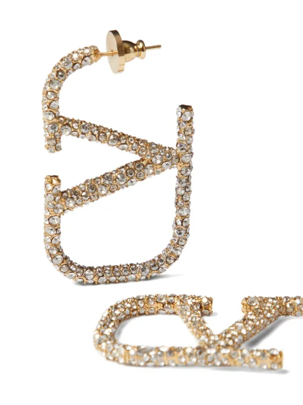 VALENTINO Vロゴ シグネチャー チェーンピアス VALENTINO ヴァレンティノ ピアス アクセサリー Vロゴ