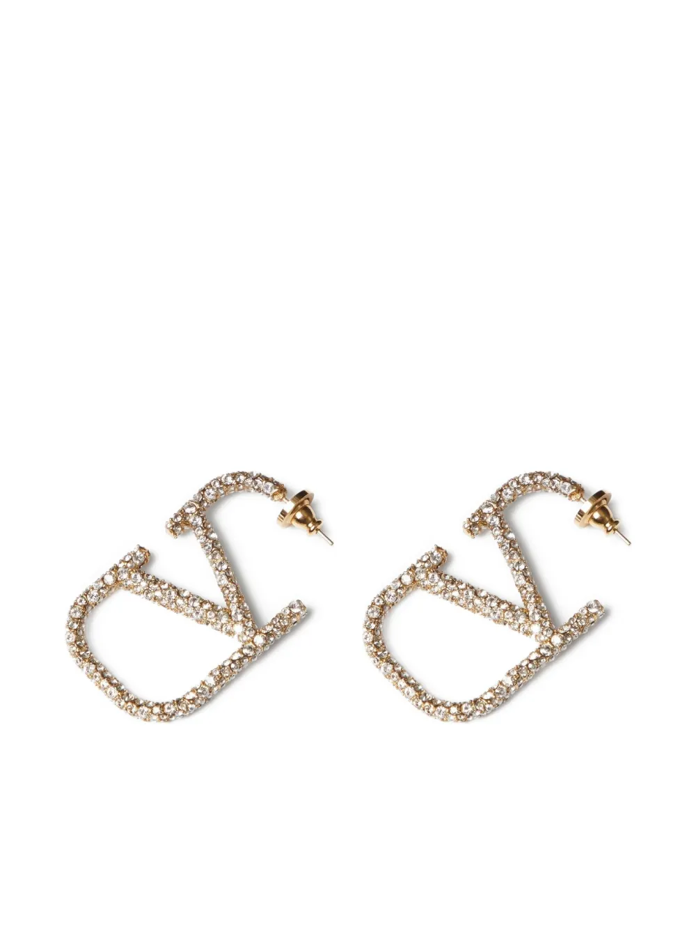 Valentino Garavani Vロゴ ラインストーン ピアス 通販 - FARFETCH