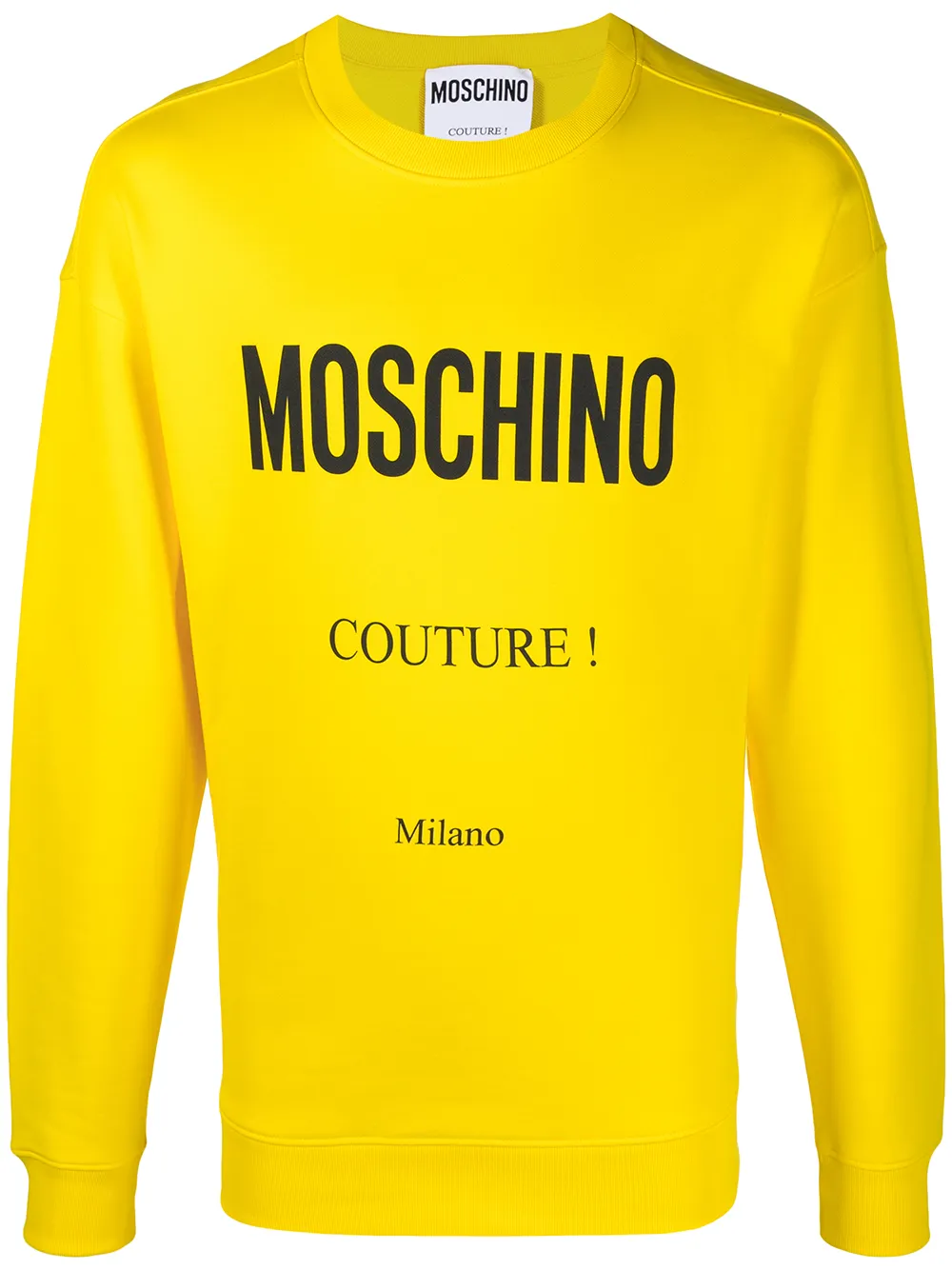 MOSCHINO LOGO-PRINT COTTON SWEATSHIRT