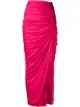 Image 1 of The Attico high-rise draped cut-out midi skirt