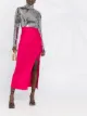 Image 2 of The Attico high-rise draped cut-out midi skirt
