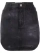 Image 1 of The Attico high-rise asymmetric denim short skirt