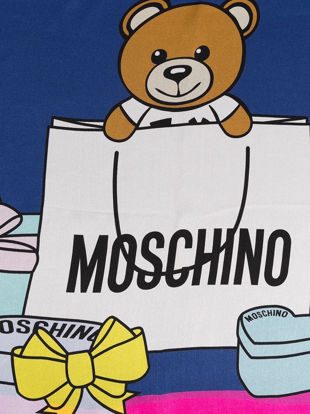 фото Moschino платок с принтом teddy bear