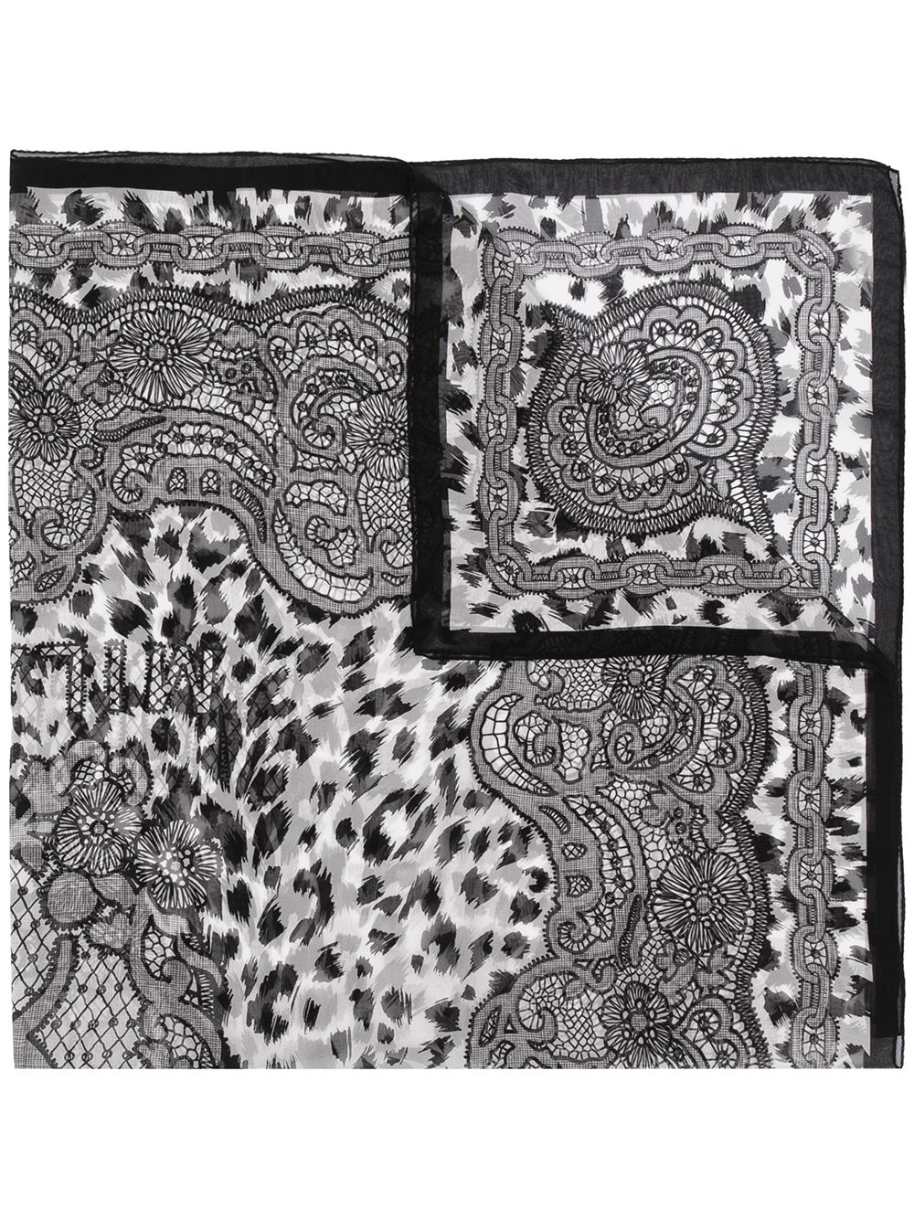 фото Moschino платок с леопардовым принтом