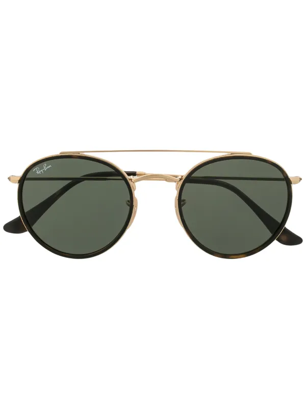 Ray-Ban Round Double Bridge Sunglasses - Farfetch