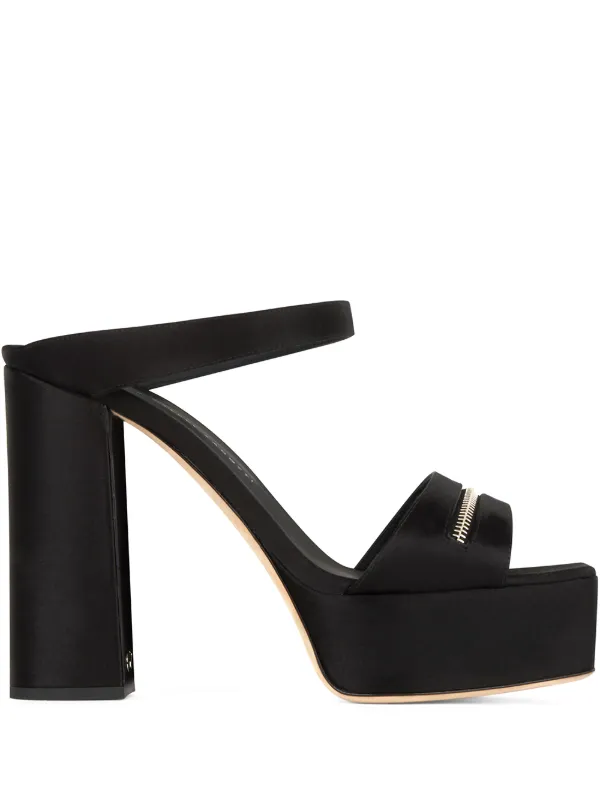 platform heel mules