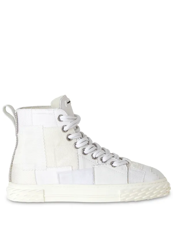 giuseppe zanotti patchwork sneakers