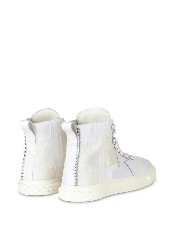 giuseppe zanotti patchwork sneakers