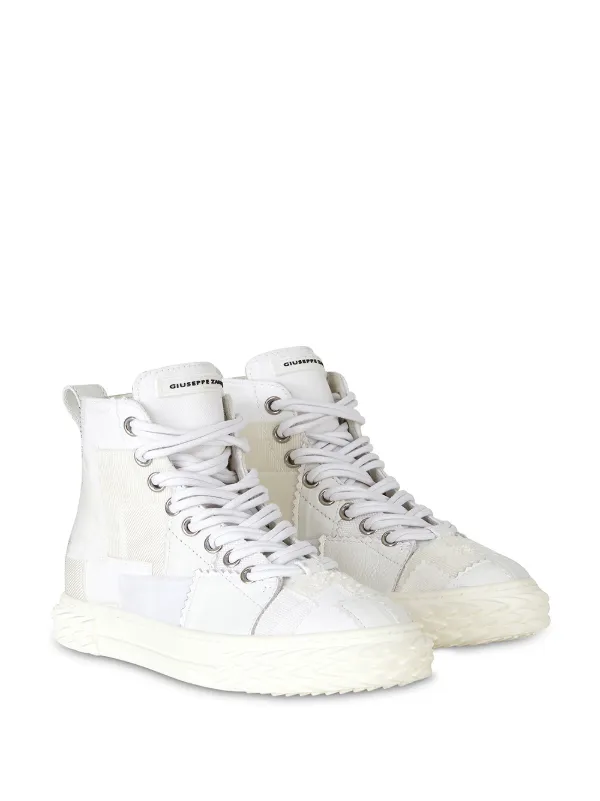 giuseppe zanotti patchwork sneakers