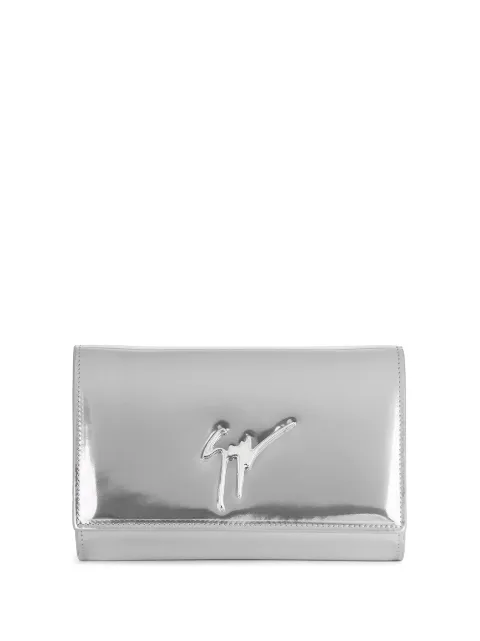 Giuseppe Zanotti Cleopatra glossy clutch bag