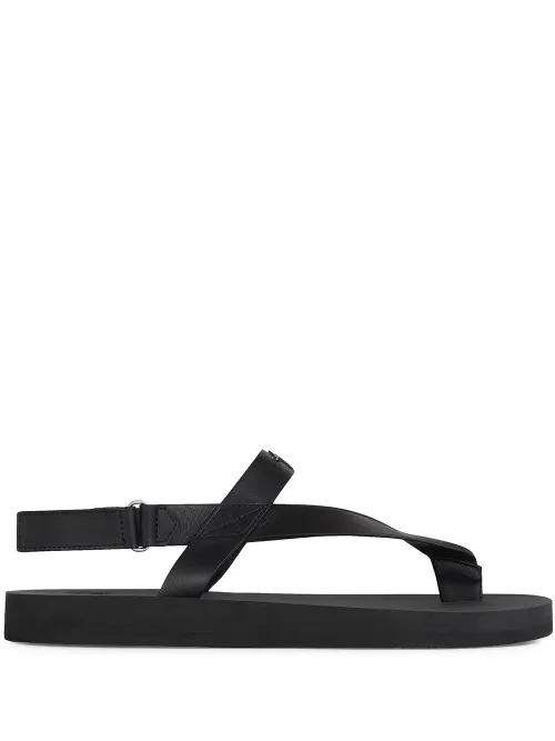 Sandales à plaque logo - Giuseppe Zanotti - Modalova