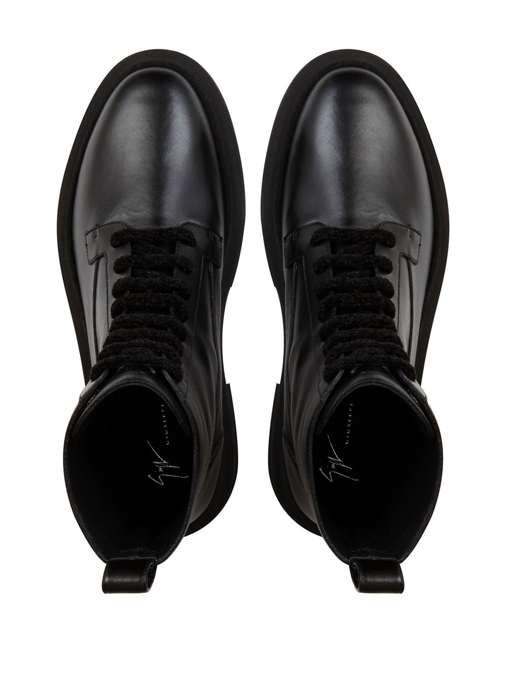 Shop Giuseppe Zanotti Lace-up Combat Boots In Black
