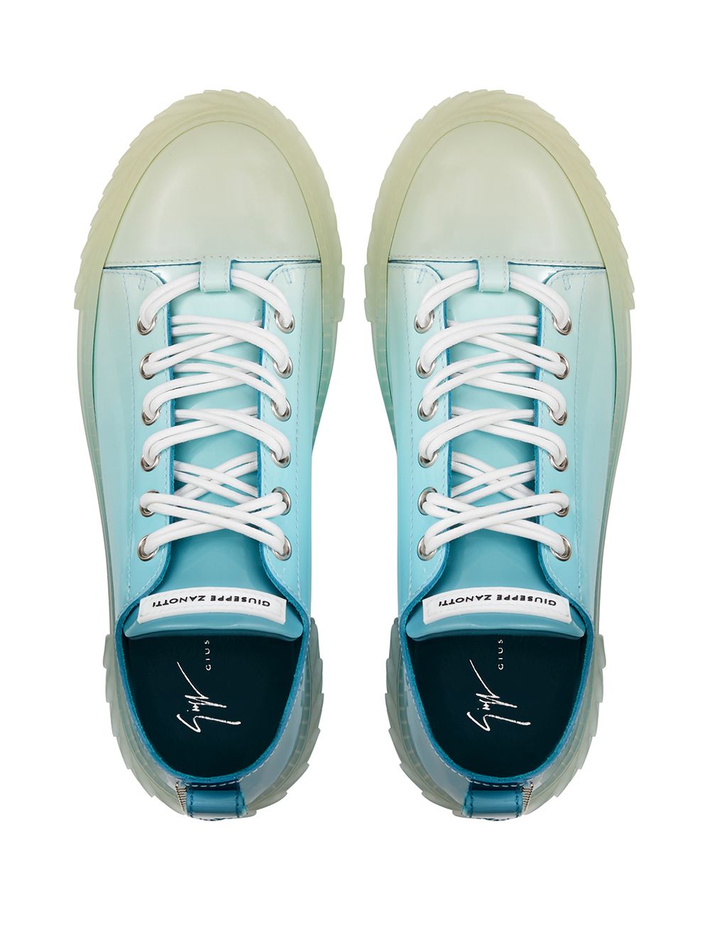 Shop Giuseppe Zanotti Blabber Gradient Sneakers In Blue