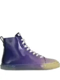 Giuseppe Zanotti gradient high-shine sneakers - Purple
