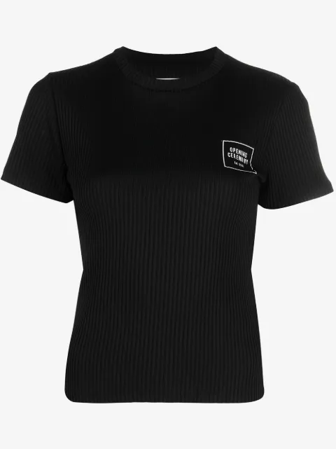 Opening Ceremony Box logo-print stretch-cotton T-shirt