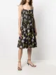 Opening Ceremony rose-print pleated dress