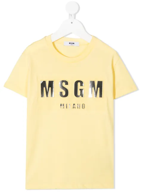 MSGM Kids playera con logo estampado