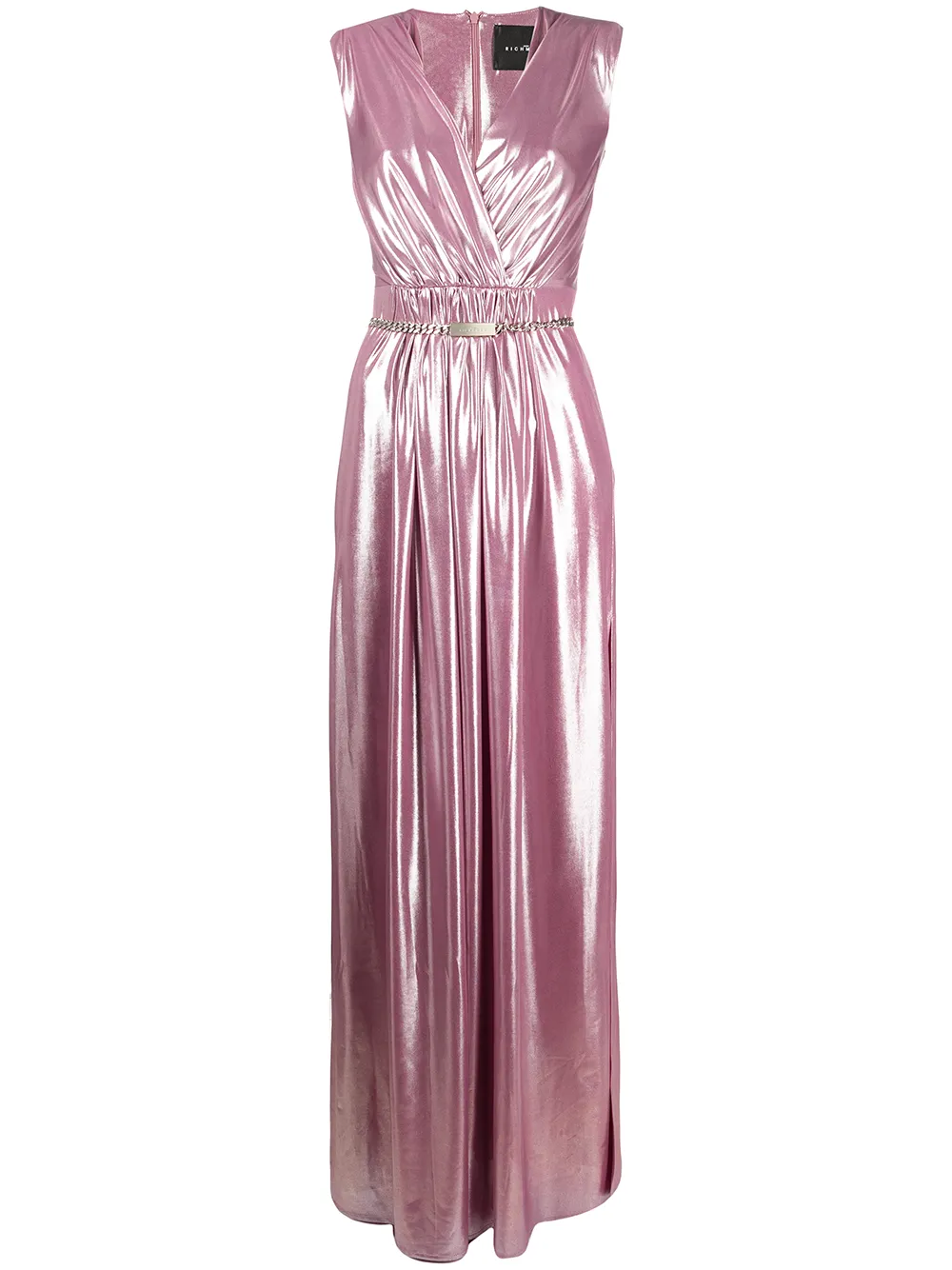 

John Richmond vestido de fiesta metalizado - Rosado
