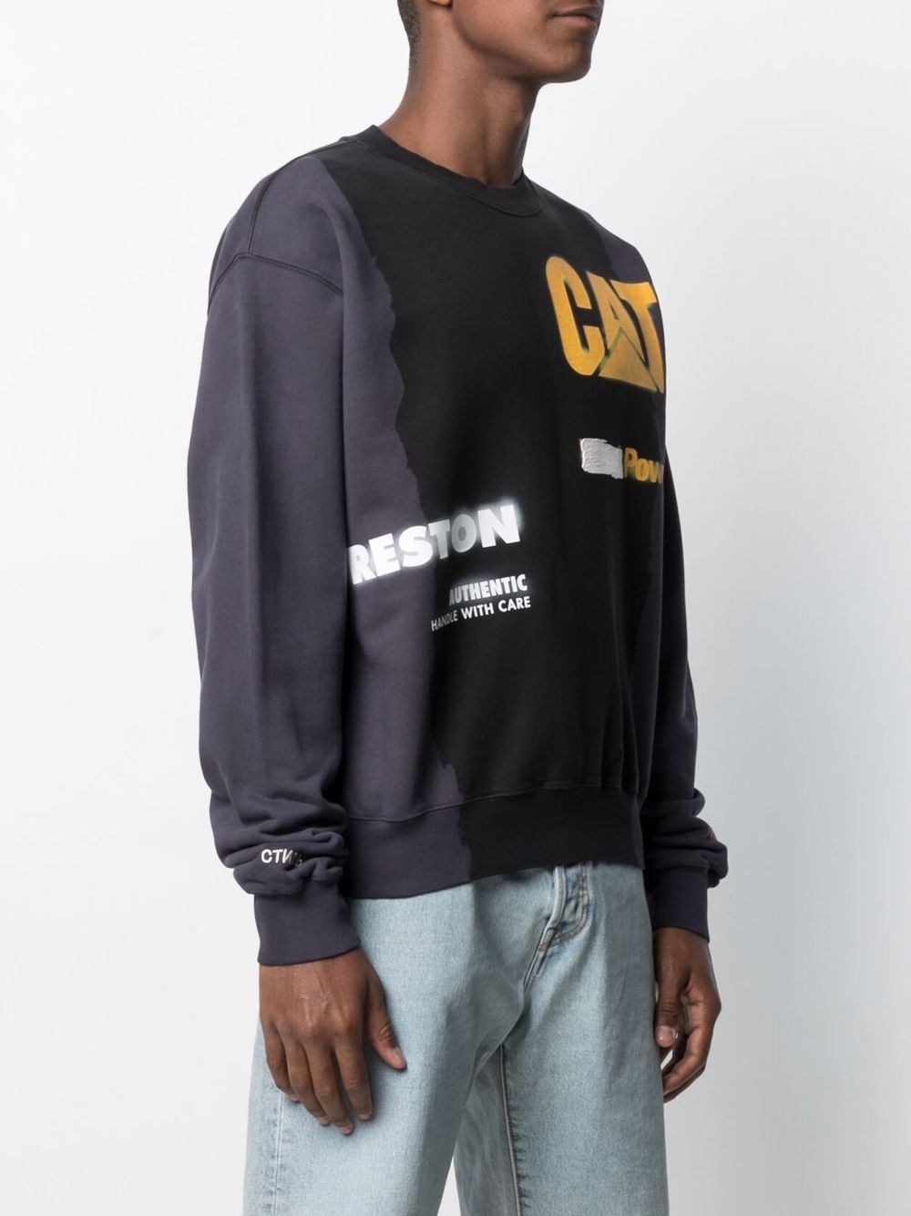 фото Heron preston cat crewneck power black yellow