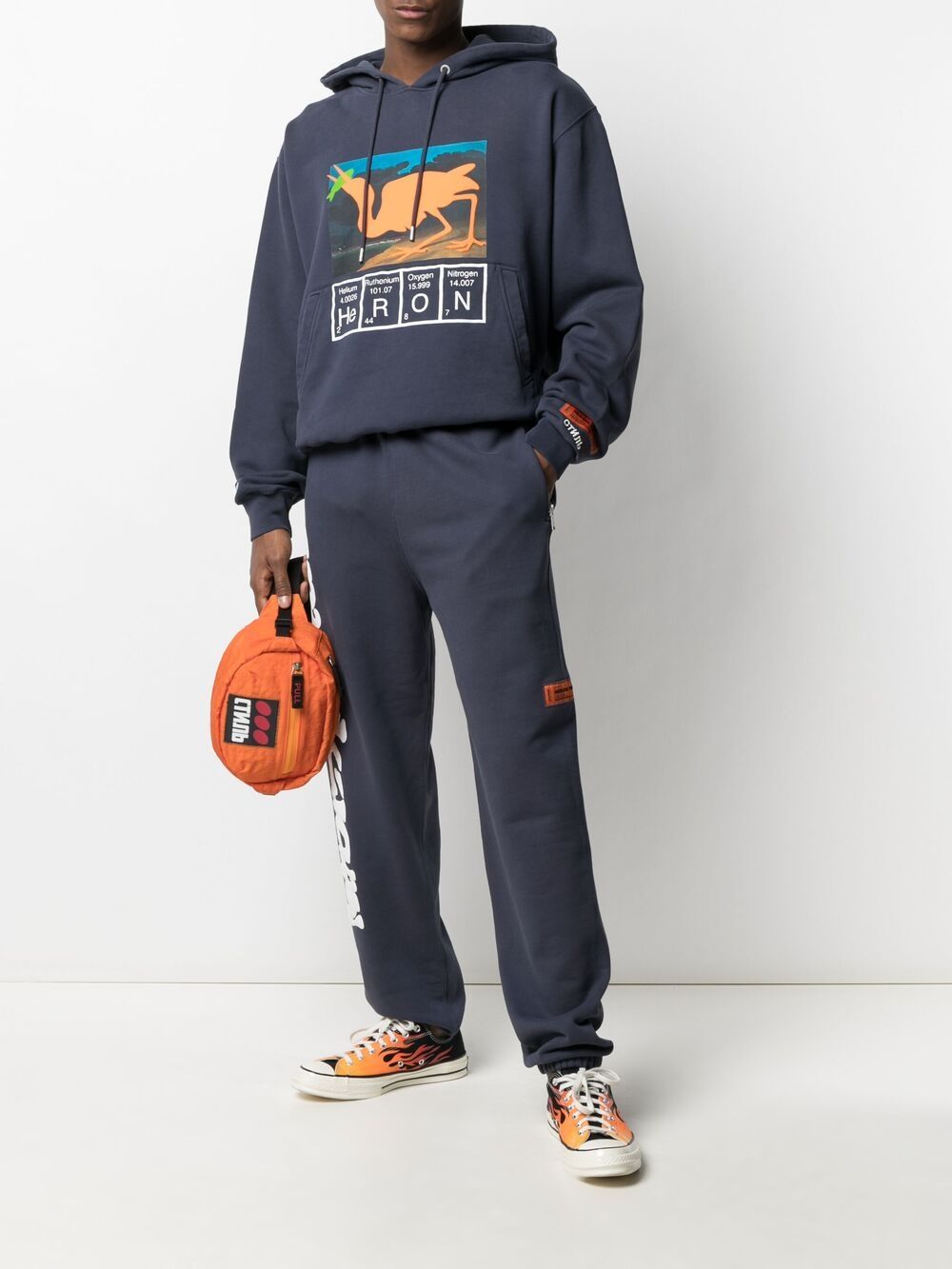 фото Heron preston sweatpants hp warped anthracite white