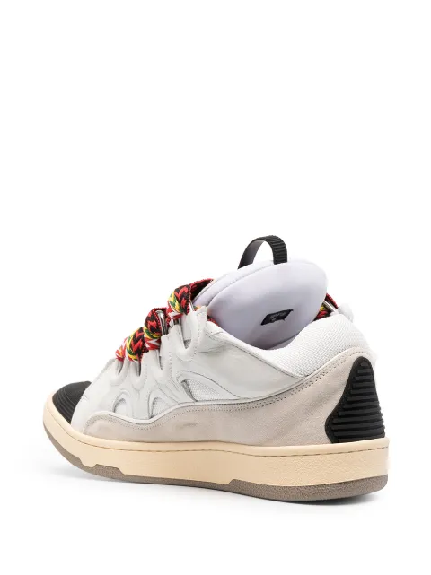 lanvin women's curb sneakers