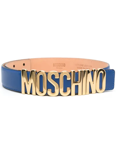 blue moschino belt