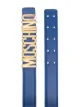 Moschino logo-plaque adjustable belt