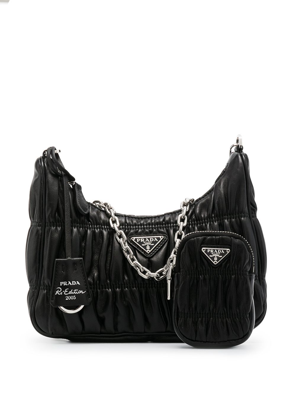 black prada bag leather