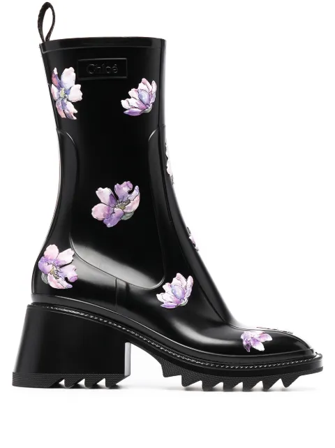 chloe betty lace up rain boots