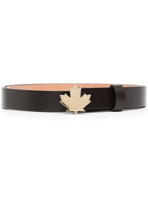 Dsquared2 Maple-Leaf leather belt