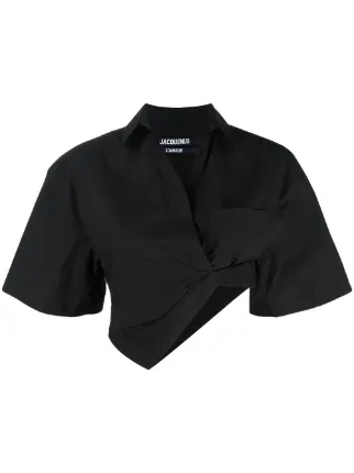Jacquemus Cropped Asymmetric Shirt 